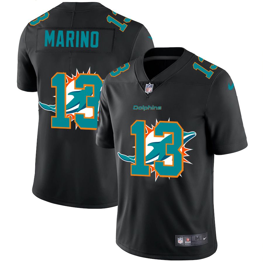 Men Miami Dolphins #13 Marino Black shadow Nike NFL Jersey->miami dolphins->NFL Jersey